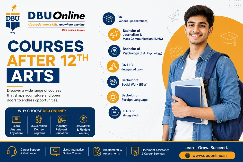 Courses after 12th Arts